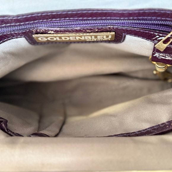 Goldenbleu Deep Purple Patent Leather Clutch (Pre-loved) - Picture 5 of 13